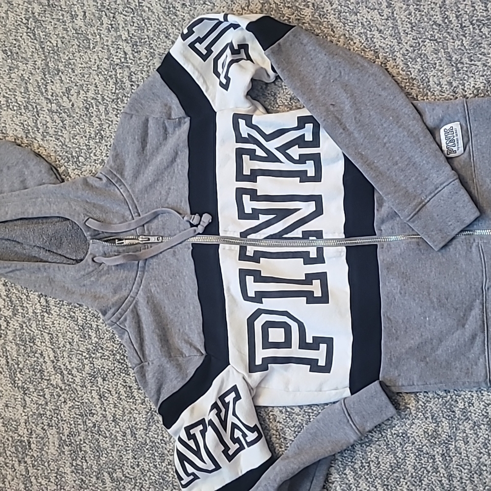 Vs pink zip up
